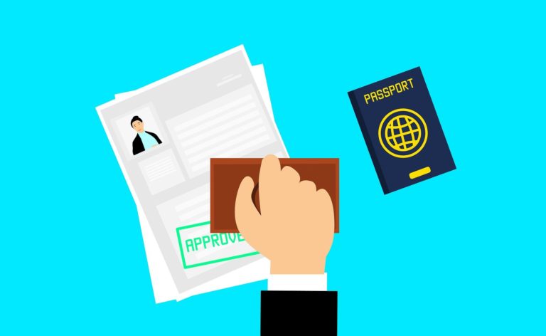 Illustration d'une demande de visa